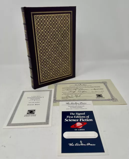 Easton Press - Foundation's Triumph - David Brin - Signed First Edition