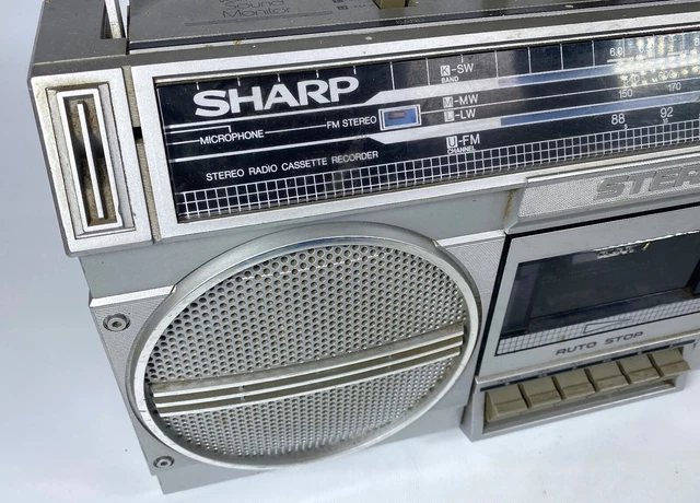 VINTAGE SHARP GF 4343 Stereo Radio cassette Player Recorder Radio ...
