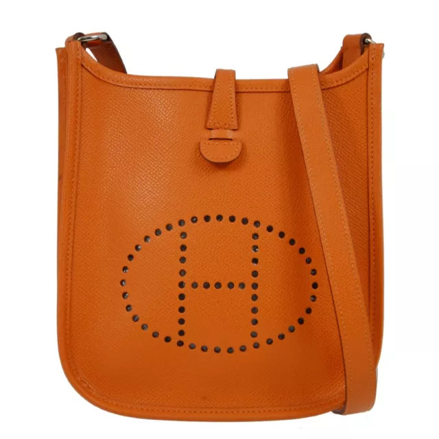 Hermes Orange Epsom Evelyne TPM Shoulder Bag RB □H KK31354