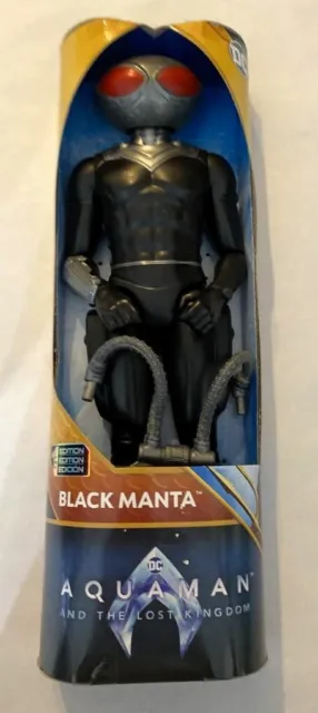 DC BLACK MANTA 1st Edition Aquaman The Lost Kingdom 12" Figure Spinmaster