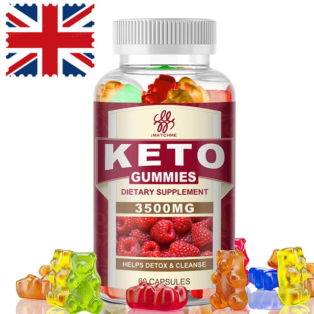 60 KETO GUMMIES Gummy Bears for ACV Weight Loss, Fat Burner, Burning