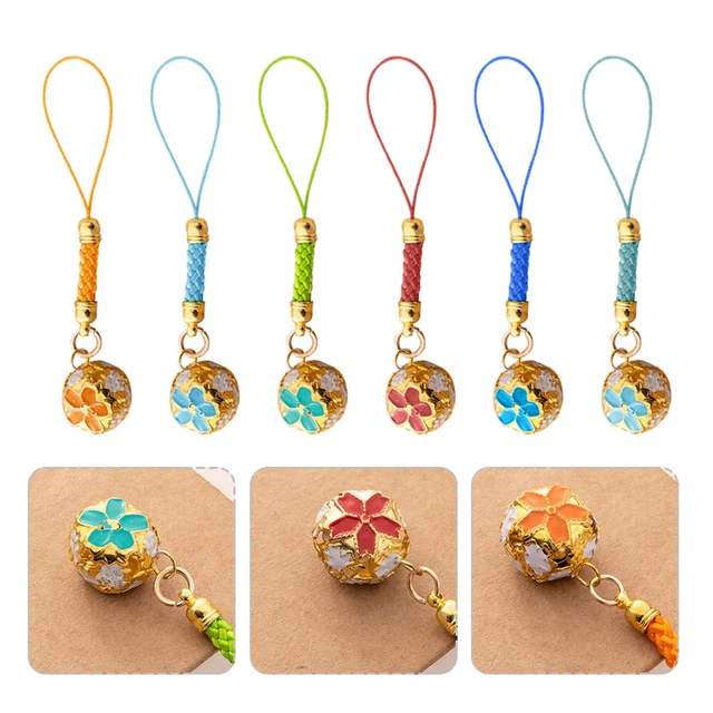 10Pcs cell Phone Charm bell Cell Phone Neck Strap Camera Hanging Ropes Anti-