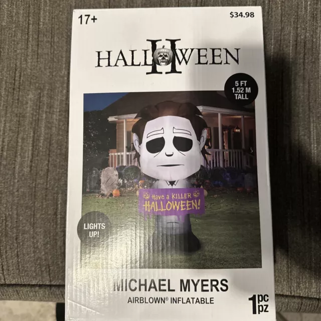 Michael Myers Have A Killer Halloween II 2 Light Up Airblown Inflatable 5'