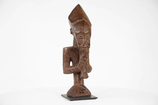 Unusual Dengese Inspired African Statue 13" - DR Congo