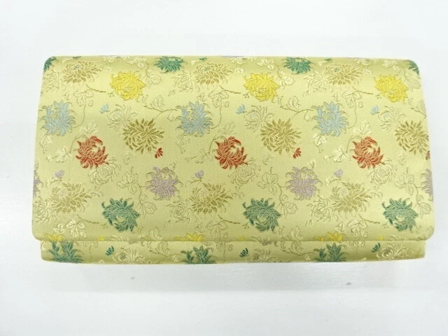 6517796: Japanese Kimono / Antique Bag / Woven Floral Plants