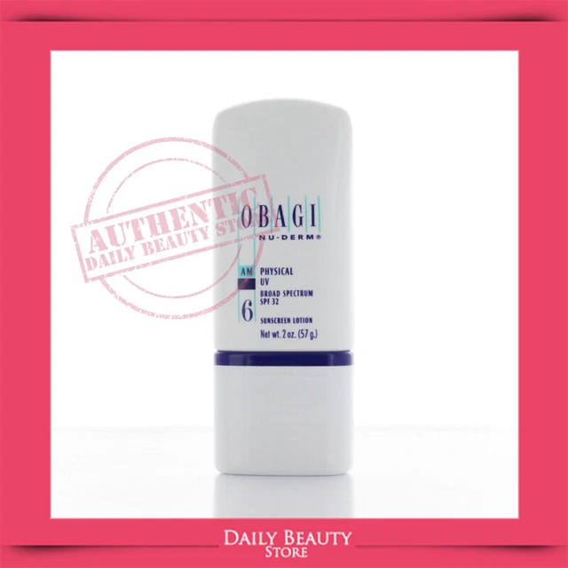 Bloque físico UV Obagi Nu Derm 32 2 oz 60 ml TOTALMENTE NUEVO SELLADO ENVÍO RÁPIDO