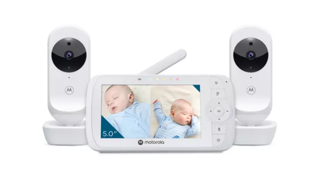 Motorola Nursery VM35-2 / Ease 35-2 Moniteur Bébé avec 2 Caméras - Visualisation