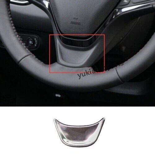 For Chevrolet Equinox 2018-2023 Silver Steel Steering Wheel Sticker Cover Trim s