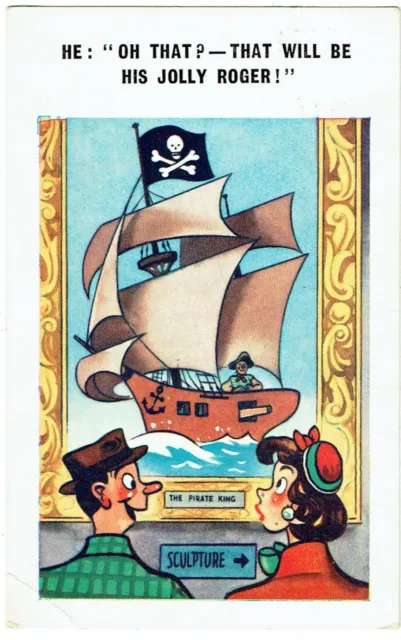 Constance Comic Postcard, 'Oh That?-That Will Be His Jolly Roger' 1970