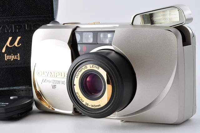 N MINT] OLYMPUS μ mju Zoom 140 VF Point & Shoot 35mm Film Camera