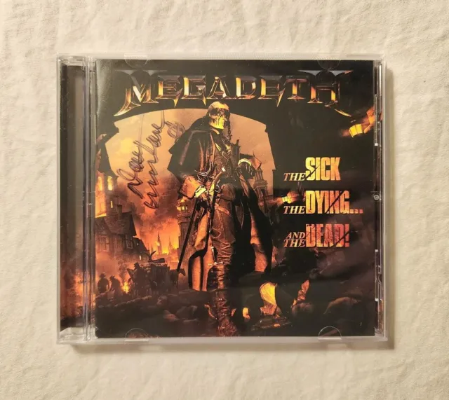 Megadeth CD The Sick The Dying And The Dead Autographed Signed by Dave Mustaine