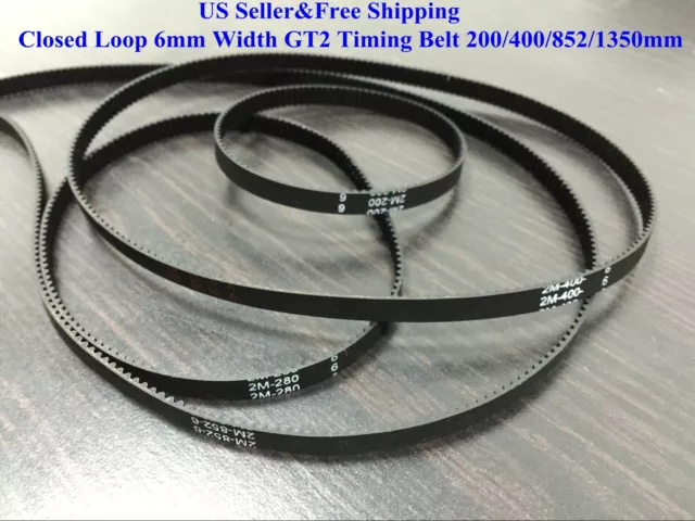 US Closed Loop 6mm Width GT2 Timing Belt For RepRap 3D printer Prusa Prusa CNC