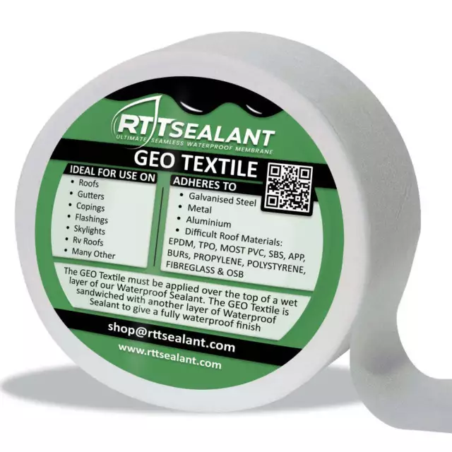 Geo Textile - Apply over Cracks, Joints and Vents | Use with Waterproof Sealant