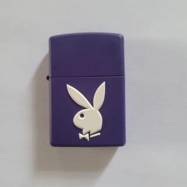 Zippo Lighter Playboy 3D Bunny Purple Matt Lighter Windproof Brand New