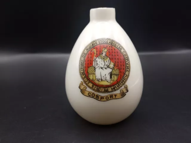 Crested China - GOSPORT Crest - Urn - The Foley China.