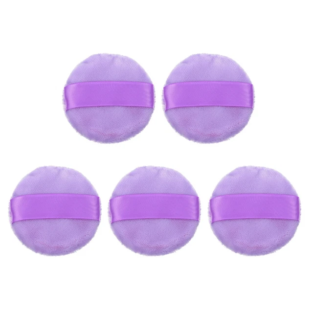 5 pz nappa di polvere rotonda trucco nappa di polvere spugna di bellezza cotone