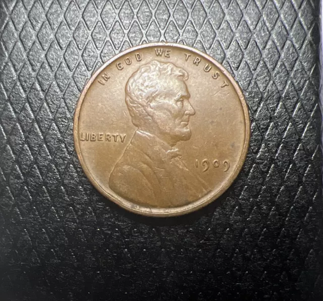 1909 VDB Lincoln Head Wheat Cent Bronze BN Penny Almost Uncirculated AU(SKU680)