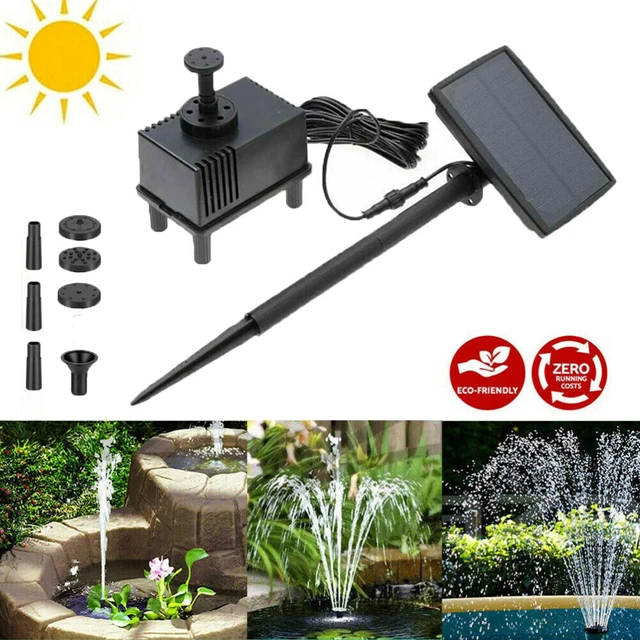 Fuente de alimentación de panel de agua solar de 1,5 W piscina jardín estanque característica sumergible