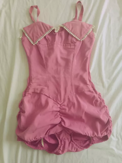 Pink*Vintage 1950s Rose Marie Reid Hourglass Corset Swimsuit
