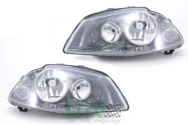 Set Faros Apto para Seat Ibiza 6L Desde 02/2002 - H7 H3 Izquierda Derecha