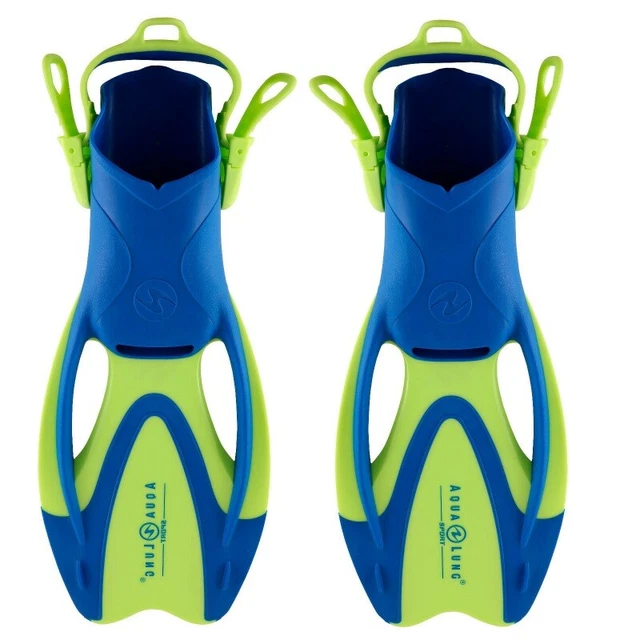 Aqualung Proflex Zinger JR Junior - Kinder Schwimm Schnorchel Flossen  gelb/blau