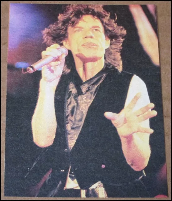 1994 Mick Jagger Rolling Stone Photo Clipping 2.5"x3.5" The Stones Pocket Size