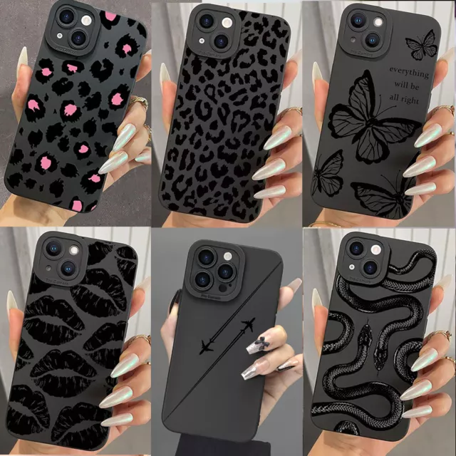 Cool Case For iPhone 15 Pro Max 14 13 12 11 XR Shockproof Silicone Matte Cover