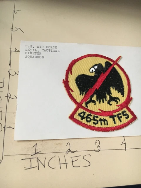 VINTAGE USAF 465TH Tactical Fighter Squadron Patch 2/4/25 £6.32 ...