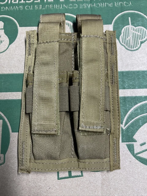 Msa Paraclete Afp019R-9-Coyote Brown Magazine Pouch, Double .9Mm Dbl Stk