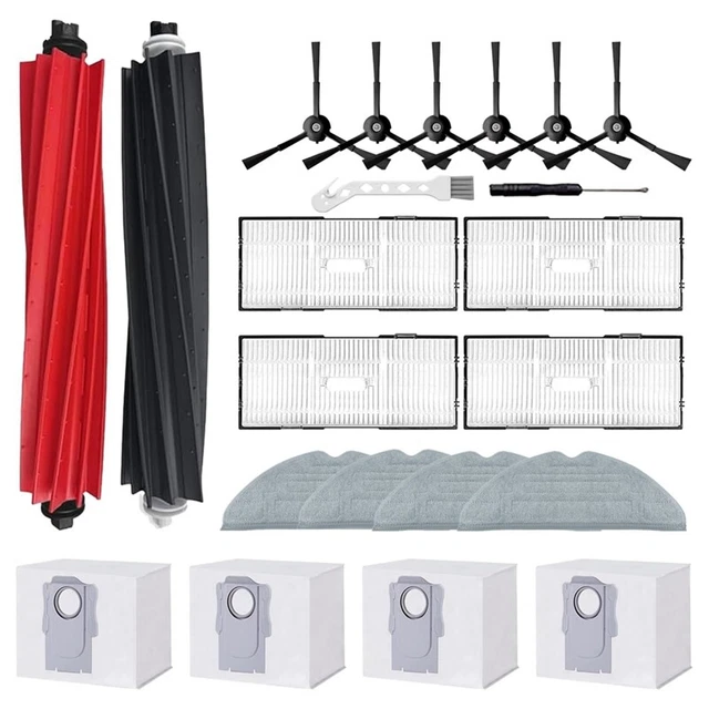 Set Ricambi Proscenic M8 Pro: 16 Pezzi (spazzole, Filtri HEPA, Panni, Sacchetti E Spazzola)
