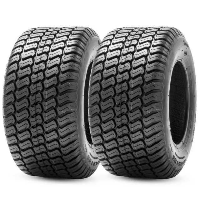 Set 2 20x10.00-8 Lawn Mower Tires 4Ply 20x10x8 Tubeless Garden Turf Tractor Tyre