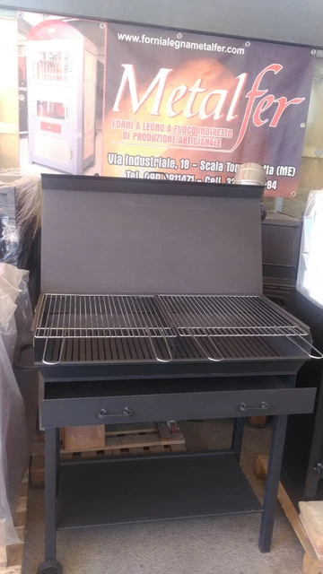 BARBECUE FERRO TIPO PESANTE ARTIGIANALE CON GRIGLIA - Foto 12