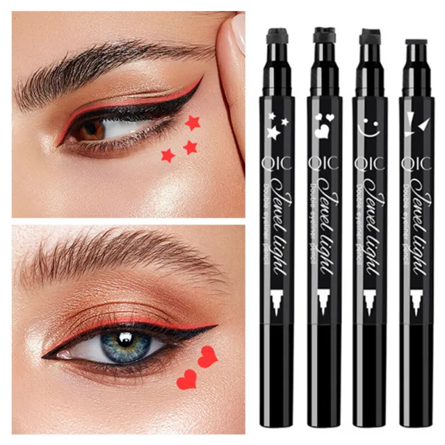 Delineador de ojos negro líquido lápiz de estampillas aladas de larga duración maquillaje cosmético líquido %
