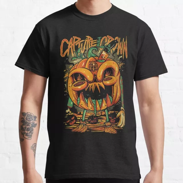 NWT Capture The Crown Australian Metalcore Pumpkin Scary Night Unisex T-Shirt