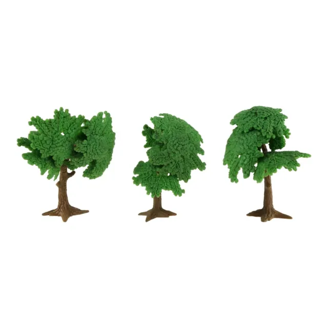 3pcs Model Tree Cypress Artificial Tree Railroad Wargame Scenery Landscape Scale