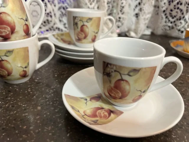 4 VTG Demitasse espresso Cappuccino porcelain cups Mugs gift