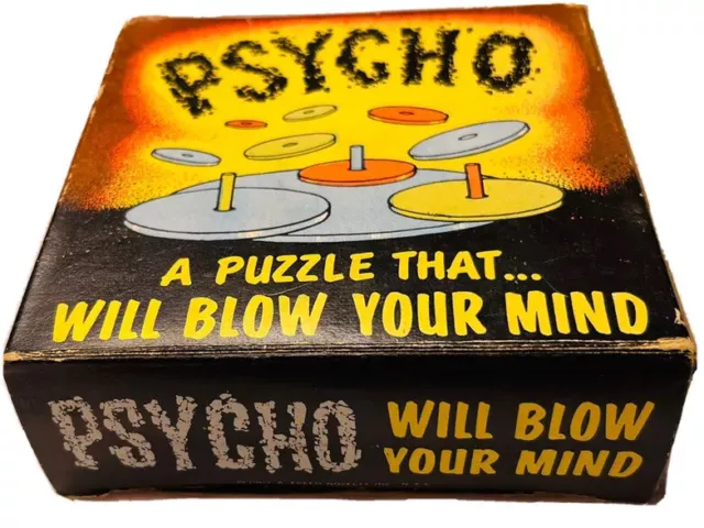 Psycho A Puzzle That Will Blow Your Mind 1969 Game Brain Teaser Tricky Strategy 2