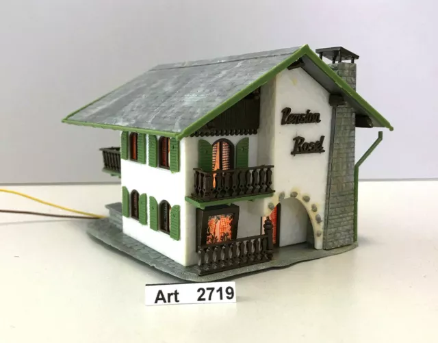Faller B-286 H0 Pension Rosel mit Beleuchtung, Haus 1:87, selten & RAR