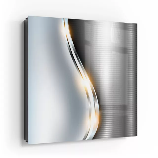 DEQORI Schlüsselkasten Glasfront 30x30 cm 'Elegantes Vektordesign' Box modern