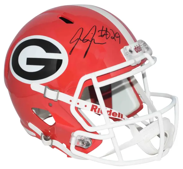 Jarvis Jones Autographed Signed Georgia Bulldogs Full Size Speed Helmet Jsa