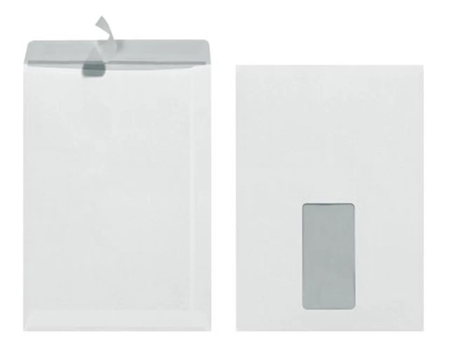 Borsa spedizione Herlitz C5 90 g adesiva con finestra 25 pezzi con pressione interna