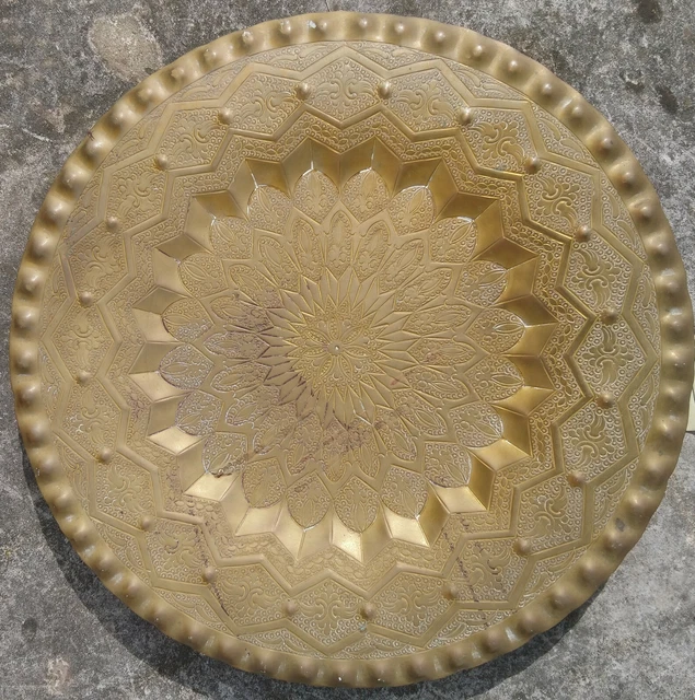 Dessous De Plat Tout En Cuivre Massif 22cm Ht 2 cm Forme Étoile Année