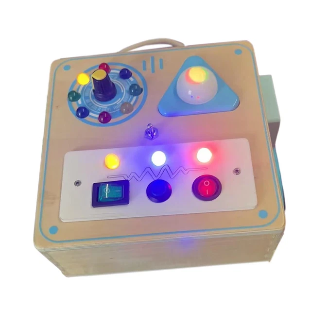 Lights Switch Busy Board Toys with Buttons Switch Control Board for Toddlers