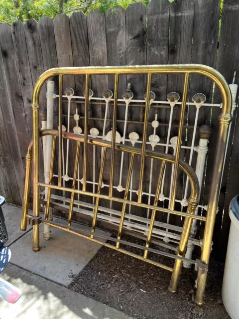 Antique Full Double Brass Bed Frame Early 1900's - Two beds for sale!