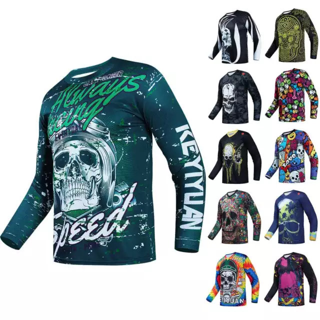 Skull Herren Downhill MTB Trikot Dirt Bike Fahrrad Trikot Motocross ATV MX Shirt