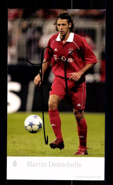 Martin Demichelis Autogrammkarte Bayern München 2005-06 Original Signier+
