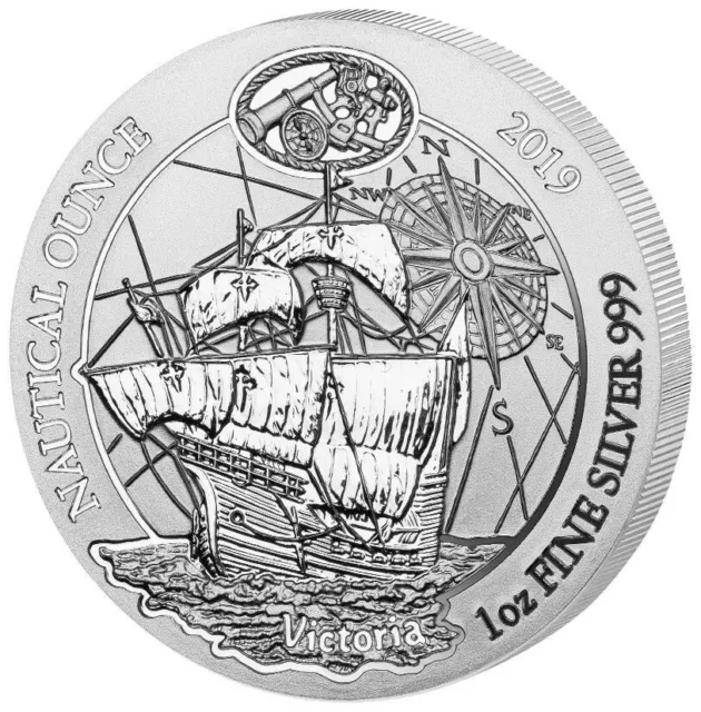 50 Francs Nautical Ounce Victoria Ruanda Rwanda 1 oz Silber Silver BU 2019