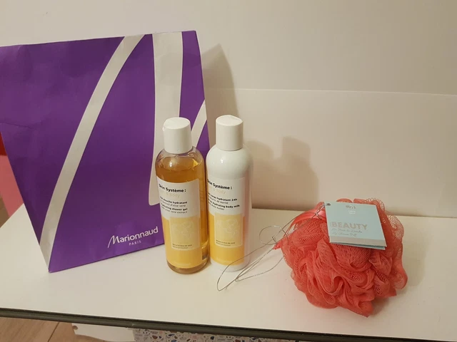 Lot Lait Corps/ Gel Douche, Eponge. Marionnaud, Autenthique 100%