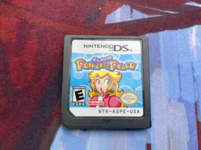 Super Princess Peach Nintendo DS Game Cartridge Tested Works Authentic Peach