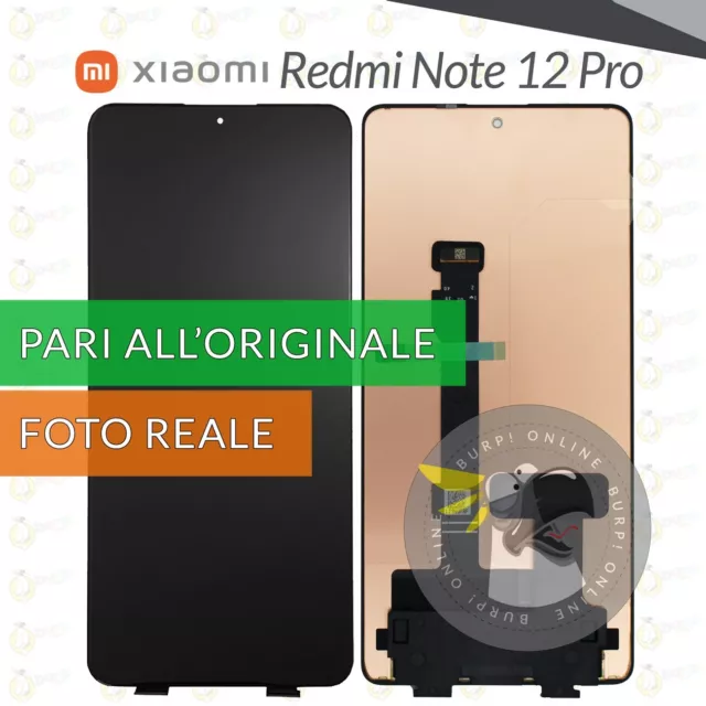 Display Xiaomi Redmi Note 12 Pro 5G 22101316 Schermo Oled Vetro Lcd Touch Screen